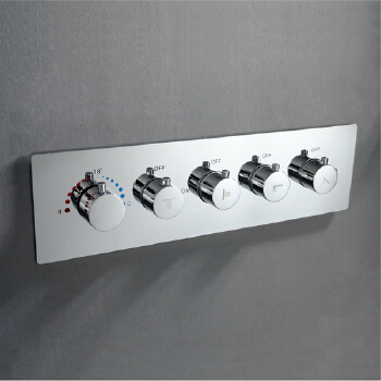HIDEEP body switch hot and cold water thermostat switch control brass chrome