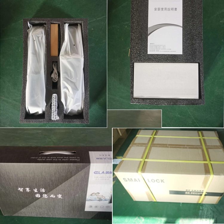 Automatic Smart Home Security zinc alloy Wood Digital Fingerprint Password Door Lock