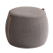 K&B wholesale large soft brown velvet makeup stool living room ottoman