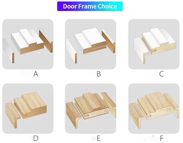 China goods wholesale Modern teak wood covered solid wood internal door