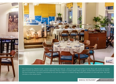 contemporary Mediterranean interior style RESTAURANT
