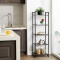 Bookcase Wooden Bookshelves Steel Expandable Bookshelf Stainless With Table