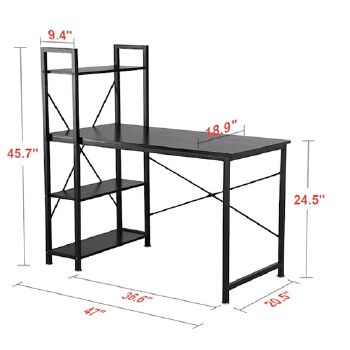 Movable Storage Children Furniture Table Adjustable Table To Study Table And Bookshelf With Tables