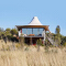 Popular luxury glamping tent membrame structure hotel tent with pagoda roof