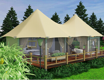 Arabic Luxury Hotel Camping Tent For 2-4 People Desert Resort