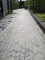 gray brick driveway