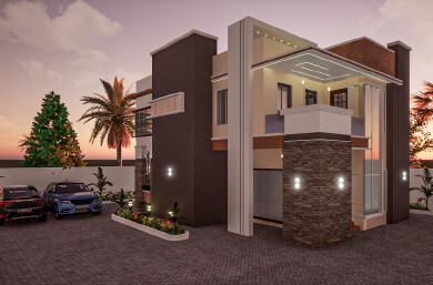 4 bedroom duplex design