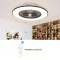 Fancy Residential Decorative Dimmable Ceiling Mount Led Ceiling Fan Light Fixture With Remote Control