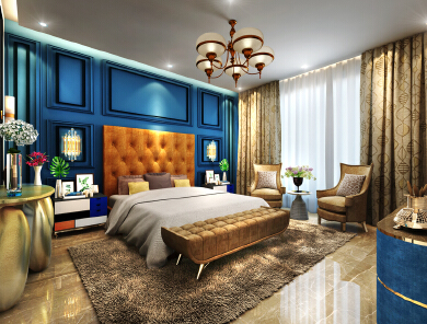 Villa Bedroom Interior