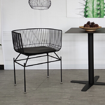 Open air villa garden furniture metal chair sun room balcony courtyard leisure chair