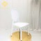 SAWA modern luxury round back white wedding plastic chair for banquet dining event
