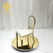Foshan cheap stainless steel golden event party host children stool chair