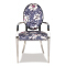 Rustic Style Middle East Pattern Fabic Dining Chair for Event Restaurant Use