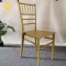 Cheap wholesale golden pp resin wedding event chiavari dining chair