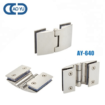 Hot Sale Russia 90 180 Degree Stainless Steel 304 Brass Arc Frameless Shower Door Hinge