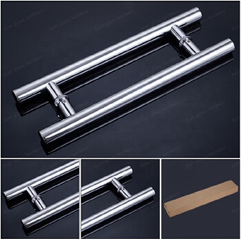 Commercial Shower Glass Door Handle Stainless Steel Glass Pull Handle Modern fixed shower handle