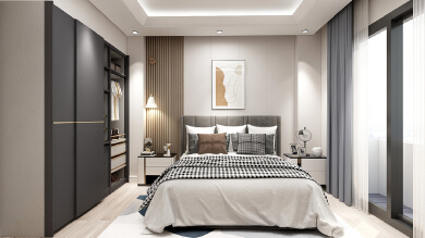 bedroom design in the hotel
