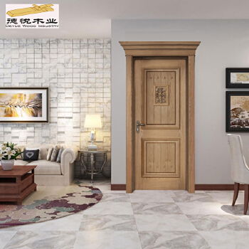 American modern simple Environmental Protection paint door solid wood design door