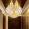 customize lighting fixture hotel project hand blown glass chandelier for banquet