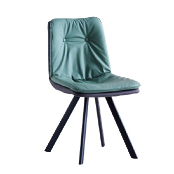 Nordic Industrial Ergonomics Comfort Contemporary Black And Wood Cafe Dining Chairs