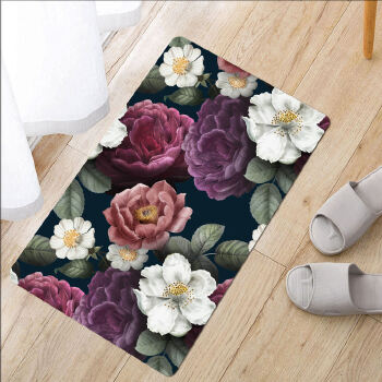 Custom printed indoor vinyl print mat pvc kitchen rug floor mats