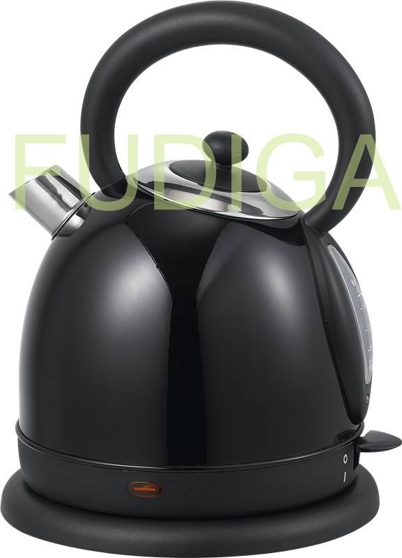 Electrical household appliance kettle with thermometer
