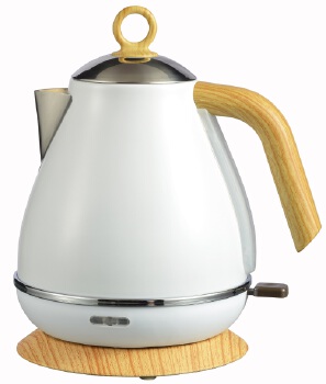 Wood grain stainless steel household eletric kettle 1.7L