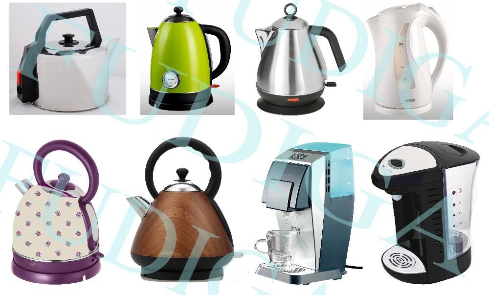 Electrical household appliance kettle with thermometer