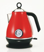 Electrical household appliance kettle with thermometer