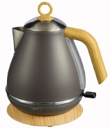 Wood grain stainless steel household eletric kettle 1.7L