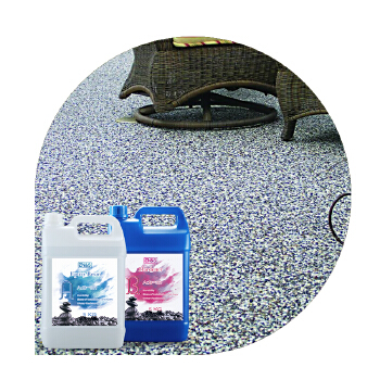 Moisture Proof Pebble Floor Coating Epoxy Resin