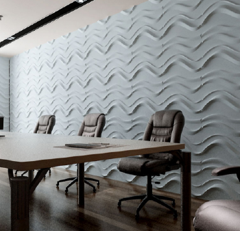 attractive wave designs wall board