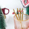 Christmas gift Santa Claus metal spoon tea spoon stainless steel spoon with decoration