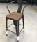 top quality stacking industrial metal vintage antique bar chair