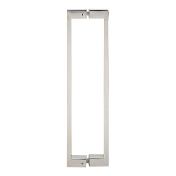 Square tube positive Angle 304 stainless steel handle office glass door available