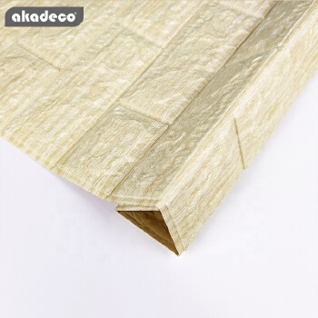 Akadeco 2020 Youtube 热销 70x77cm 自粘墙纸 XPE 3D 泡沫用于家居装饰墙贴