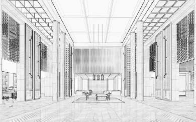 酒店大堂设计效果