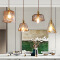 Nordic luxury lustre lighting home decorative bedroom bedside modern led glass kitchen hanging lights fixture modern pendant