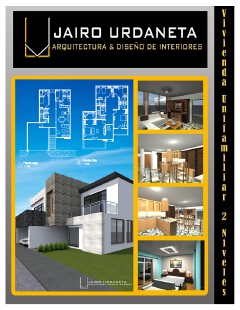 The modern style residential building has two floors