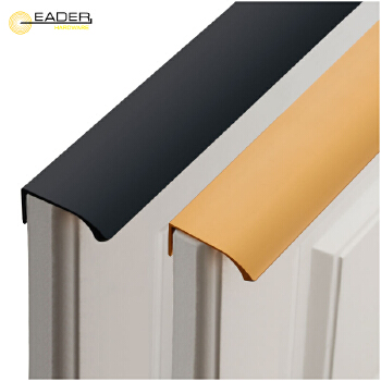 EADER Simple aluminum oxide wardrobe handle high quality cabinet black handle