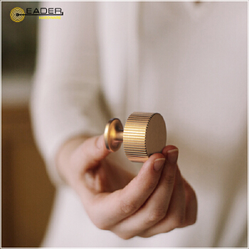 EADER friction Brass Modern Simple Furniture Drawer Cabinet Wardrobe Handle Corrosion-resistant copper natural color handle