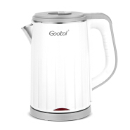 1.2 liter capacity double wall 201/304 stainless steel food grade novel design automatic cut off electric kettle mini