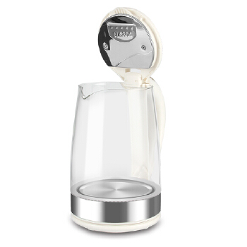 Factory Supplying Water Small Cordless Vintage Hot Switch Coffee Glass Transparent Electric Kettle