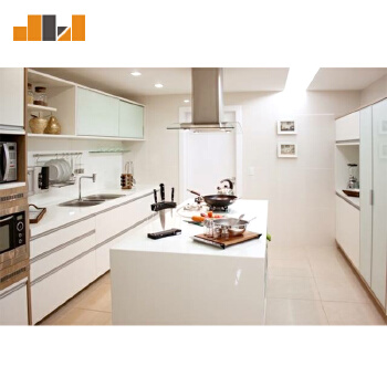 Pure White Color Nano Glass Surface Kitchen Cabinet Countertop