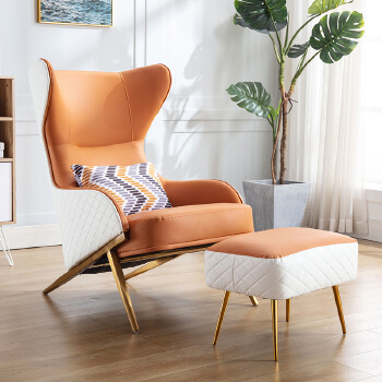 Modern Luxury Home Leather Chair Ergonomic Living Room Furniture Lounge Chair