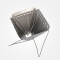 Outdoor camping portable stainless steel folding coffee drip holder filter tea stove