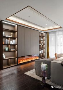 Old school fine decoration can also play with exquisite light luxury style