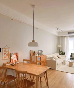 105㎡简约时尚富有格调，质朴简洁不失优雅