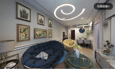 温馨小简美2室装修