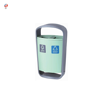 New Fashion Dust Bin Stainless Steel Outdoor Metal Trash Can Garbage Waste Bin